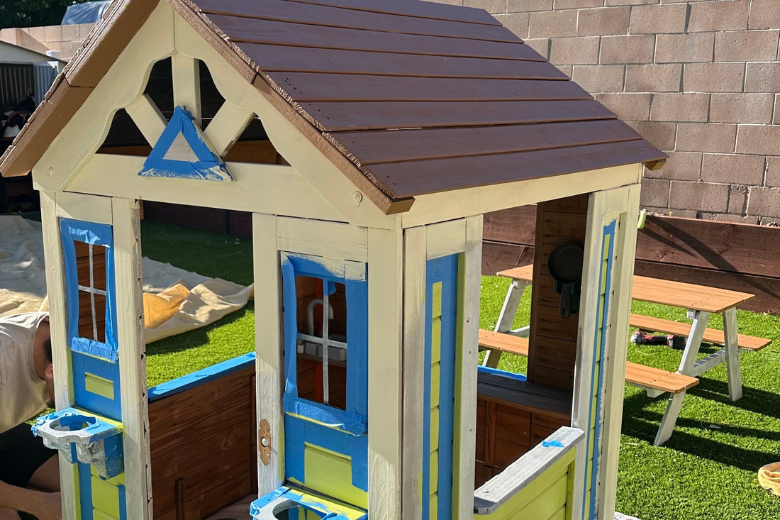 Budget Outdoor Play Space Makeover
